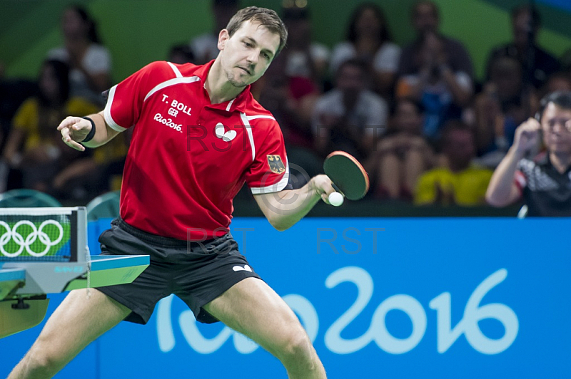 BRA, Olympia 2016 Rio, Tischtennis, Team Viertelfinale Oestereich vs Deutschland