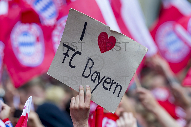 GER, FC Bayern Muenchen Meisterfeier auf dem Marienplatz