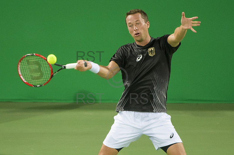 BRA, Olympia 2016 Rio, Tennis, Philipp Kohlschreiber (GER)  vs Guido Pella (ARG)