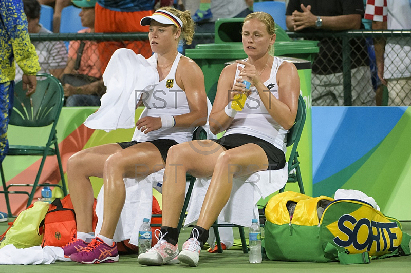 BRA, Olympia 2016 Rio, Tennis Doppel, D. Kasatkina (RUS) und S. Kuznetsova (RUS) vs. Anna-Lena Groenefeld  (GER) und Laura Siegemund (GER)