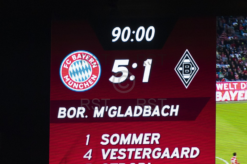 GER, 1.FBL,  FC Bayern Muenchen vs. Borussia Moenchengladbach