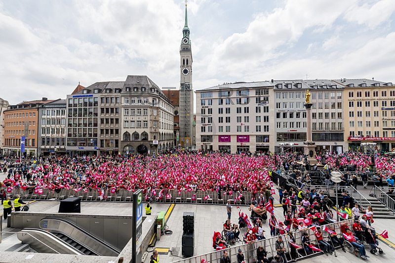 GER, FC Bayern Muenchen Meisterfeier auf dem Marienplatz