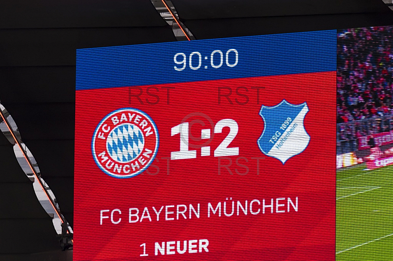 GER, 1.FBL,  FC Bayern Muenchen vs. TSG 1899 Hoffenheim