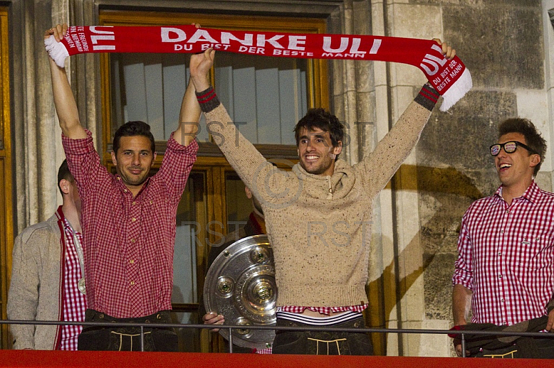 GER, 1.FBL,  Meisterfeier auf dem Muenchner Marienplatz