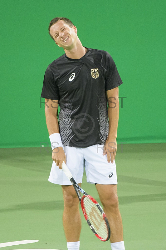 BRA, Olympia 2016 Rio, Tennis, Philipp Kohlschreiber (GER)  vs Guido Pella (ARG)