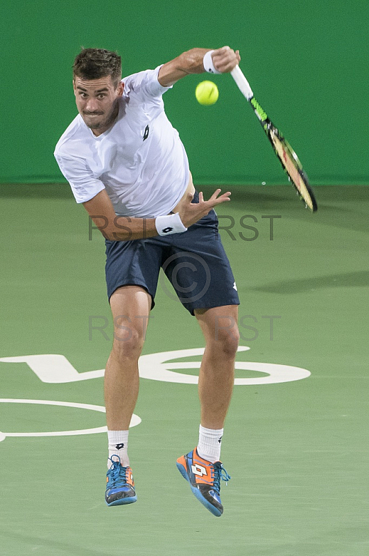 BRA, Olympia 2016 Rio, Tennis, Philipp Kohlschreiber (GER)  vs Guido Pella (ARG)