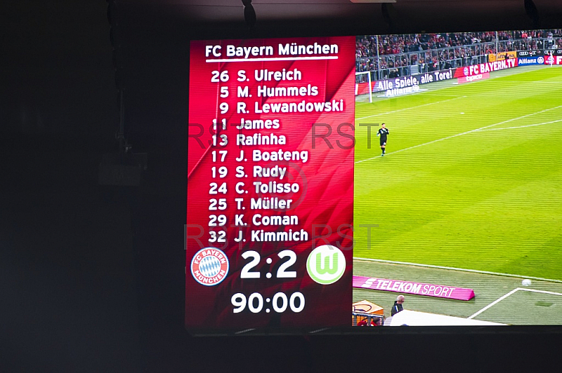 GER, 1.FBL,  FC Bayern Muenchen vs. VfL Wolfsburg