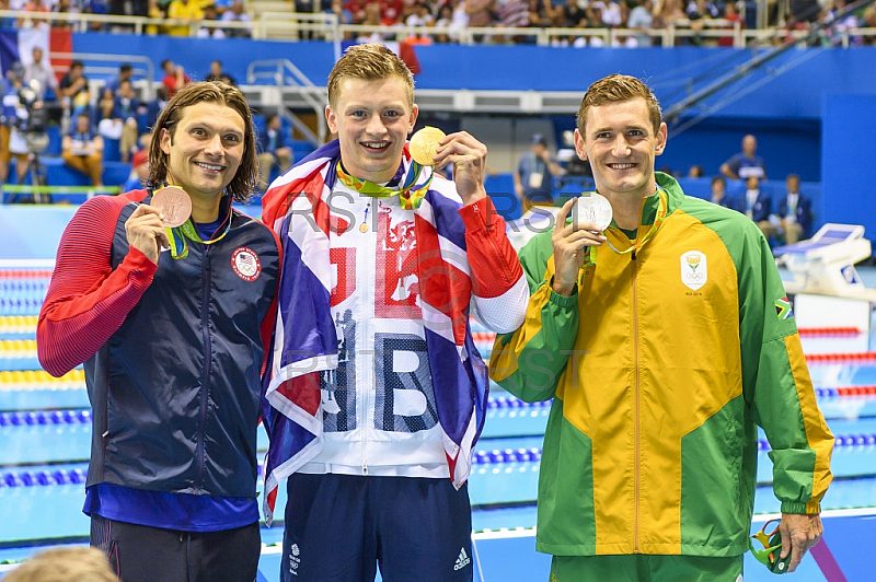 BRA, Olympia 2016 Rio, Schwimmsport FINALE - 4x100m Freistil der Maenner