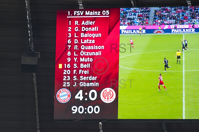 GER, 1.FBL,  FC Bayern Muenchen vs. 1. FSV Mainz 05