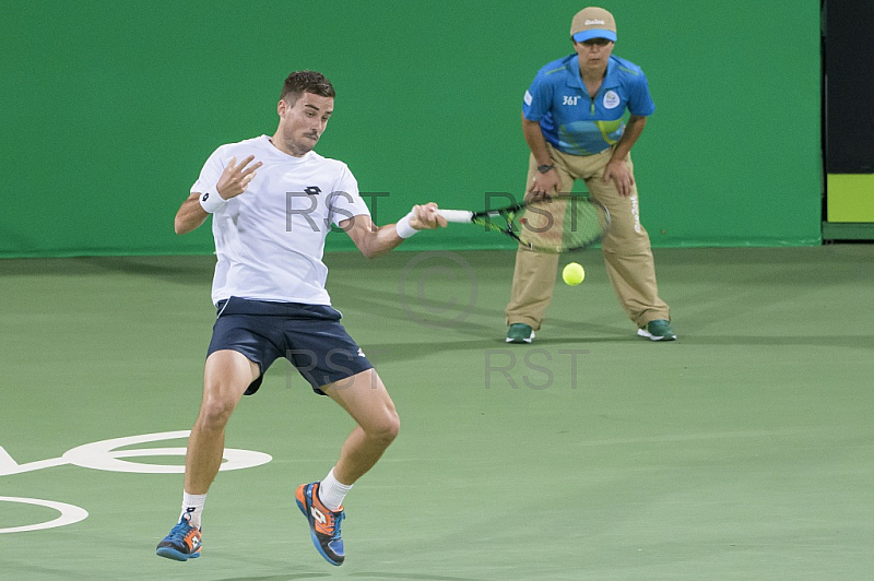 BRA, Olympia 2016 Rio, Tennis, Philipp Kohlschreiber (GER)  vs Guido Pella (ARG)