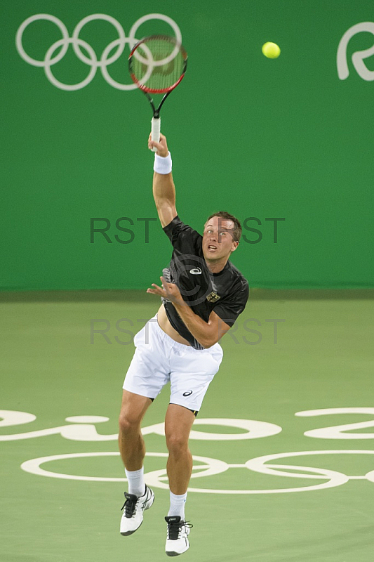 BRA, Olympia 2016 Rio, Tennis, Philipp Kohlschreiber (GER)  vs Guido Pella (ARG)