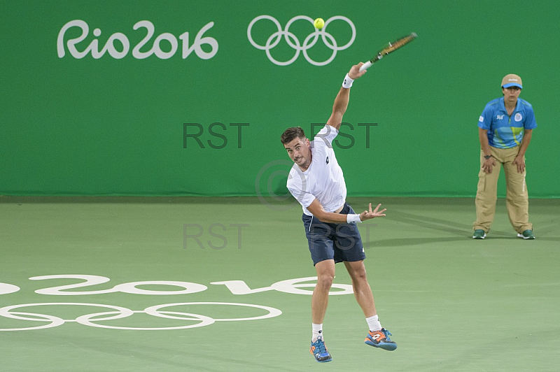 BRA, Olympia 2016 Rio, Tennis, Philipp Kohlschreiber (GER)  vs Guido Pella (ARG)