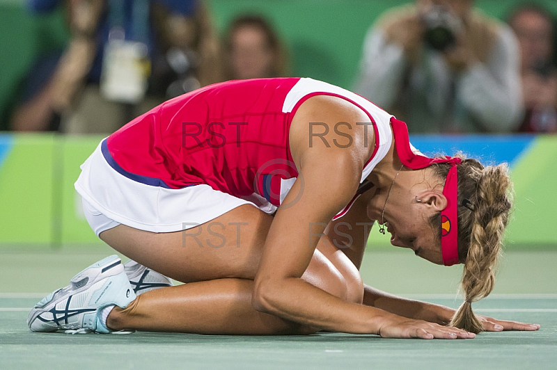 BRA, Olympia 2016 Rio, Tennis, Finale Monica Puig (PUR) vs. Angelique Kerber (GER) 