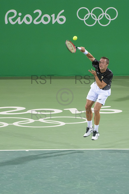 BRA, Olympia 2016 Rio, Tennis, Philipp Kohlschreiber (GER)  vs Guido Pella (ARG)