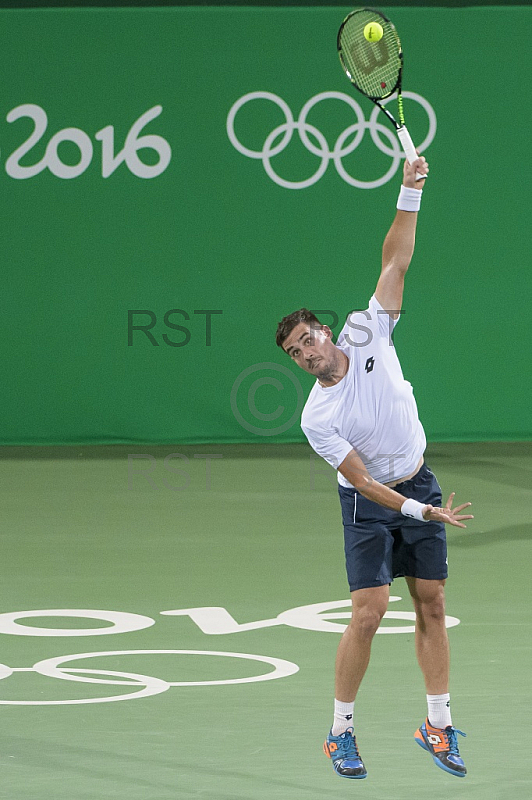 BRA, Olympia 2016 Rio, Tennis, Philipp Kohlschreiber (GER)  vs Guido Pella (ARG)