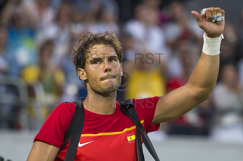 BRA, Olympia 2016 Rio, Tennis, Halbfinale Juan Martin Del Potro (ARG) vs. Rafael Nadal (ESP)