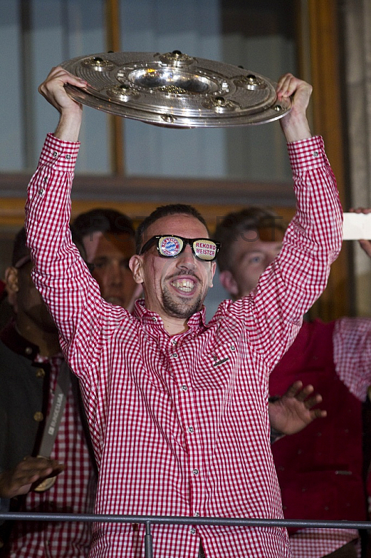 GER, 1.FBL,  Meisterfeier auf dem Muenchner Marienplatz