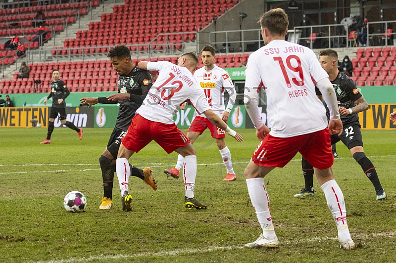 GER, DFB Pokal Viertelfinale, SSV Jahn Regensburg vs. SV Werder Bremen