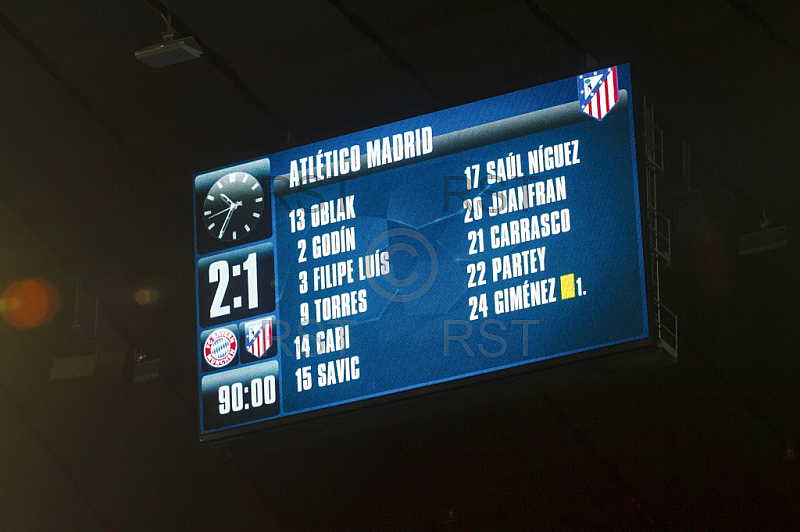 GER, UEFA CL, FC Bayern Muenchen (GER) vs Atletico Madrid (ESP)