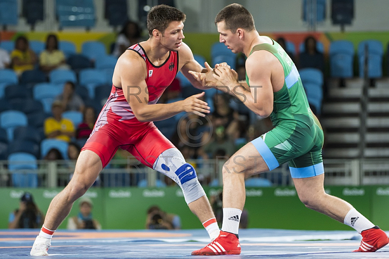 BRA, Olympia 2016 Rio, Kampfsport, Ringen 85kg , Bronze Medallien Kampf zwischen KUDLA Denis Maksymilian (GER)  vs. LORINCZ Viktor (HUN)