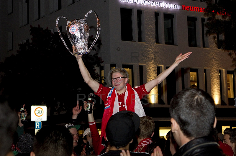 GER, Fanfeier auf der Muenchner Leopoldstasse