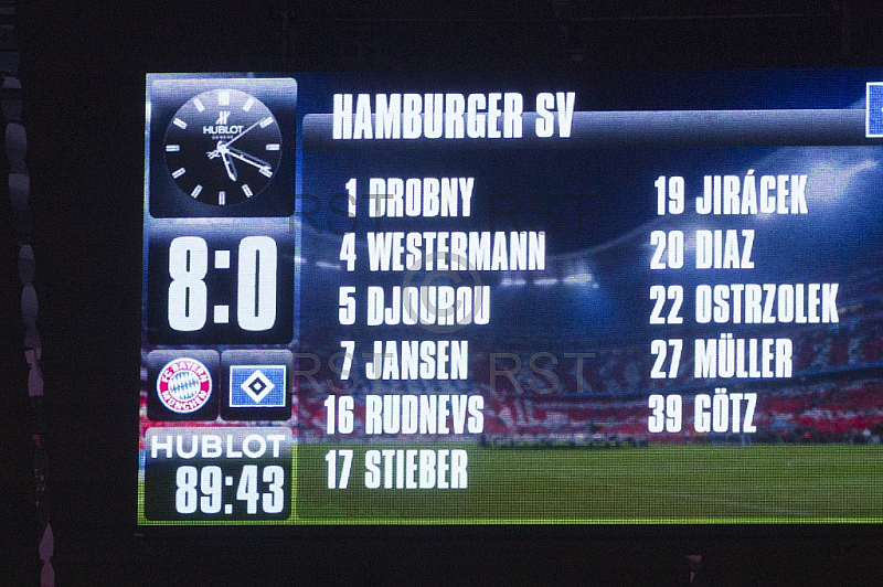 GER, 1.FBL,  FC Bayern Muenchen vs. Hamburger SV