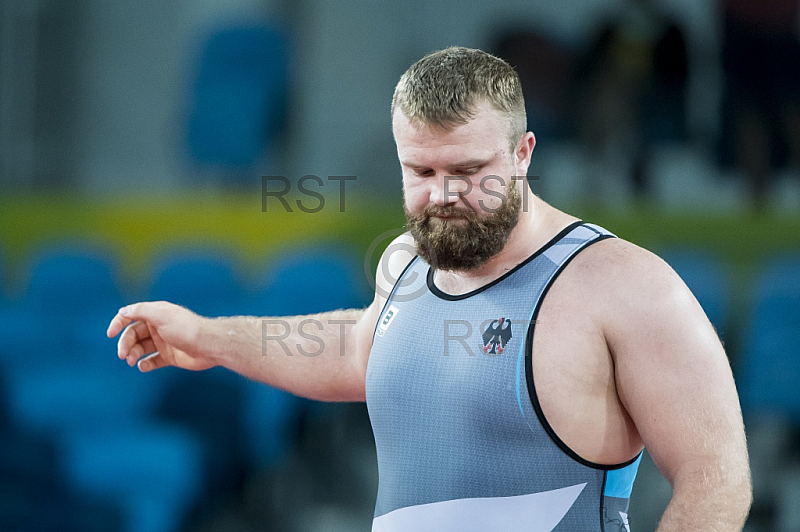 BRA, Olympia 2016 Rio, Kampfsport, Ringen 130kg , Bronze Medallien Kampf zwischen SHARIATI Sabah (AZE)  vs. POPP Eduard (GER) 