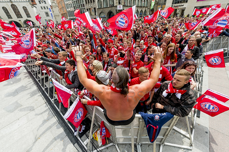 GER, FC Bayern Muenchen Meisterfeier auf dem Marienplatz