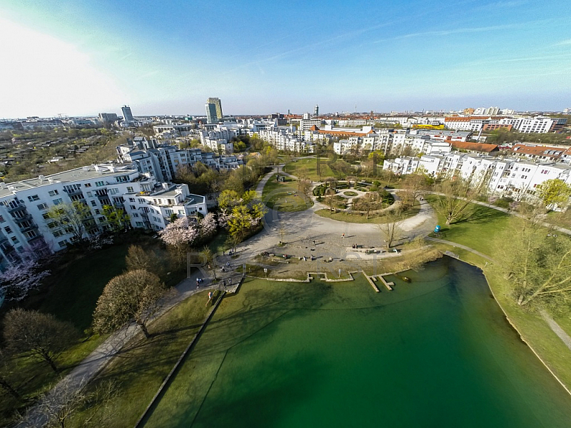 GER, Feature Luftbilder des Muenchner Westparks 