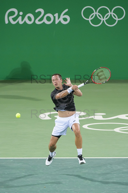 BRA, Olympia 2016 Rio, Tennis, Philipp Kohlschreiber (GER)  vs Guido Pella (ARG)