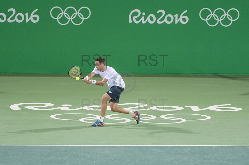 BRA, Olympia 2016 Rio, Tennis, Philipp Kohlschreiber (GER)  vs Guido Pella (ARG)