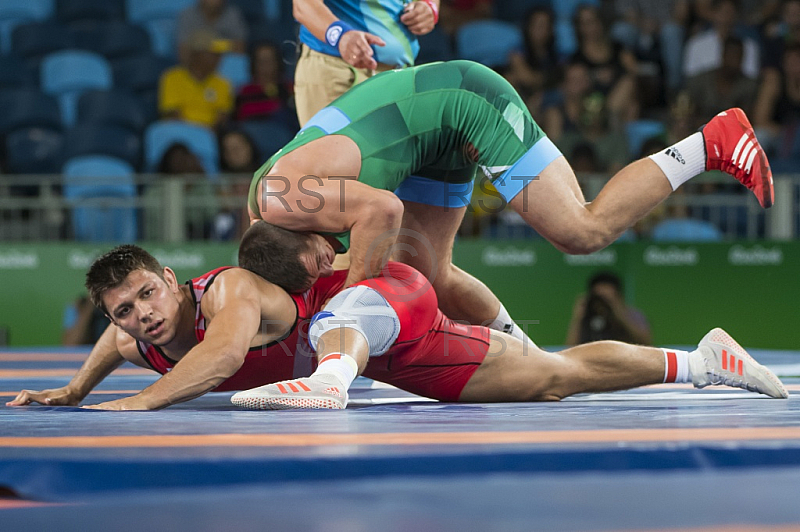 BRA, Olympia 2016 Rio, Kampfsport, Ringen 85kg , Bronze Medallien Kampf zwischen KUDLA Denis Maksymilian (GER)  vs. LORINCZ Viktor (HUN)