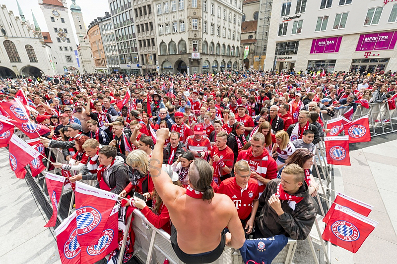 GER, FC Bayern Muenchen Meisterfeier auf dem Marienplatz