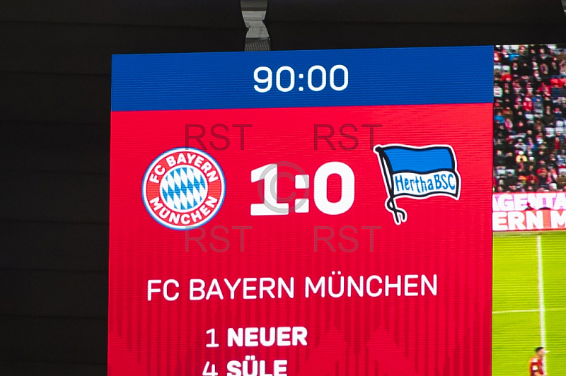 GER, 1.FBL,  FC Bayern Muenchen vs. Hertha BSC Berlin