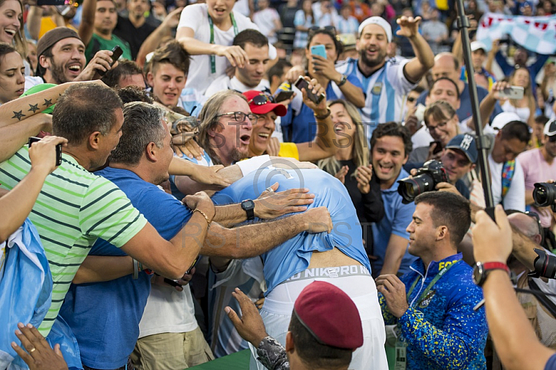 BRA, Olympia 2016 Rio, Tennis, Halbfinale Juan Martin Del Potro (ARG) vs. Rafael Nadal (ESP)