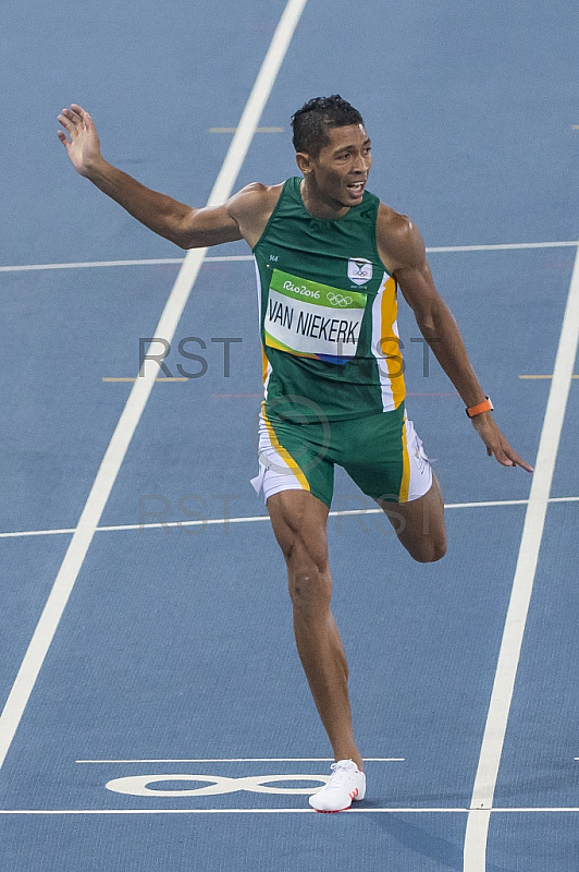 BRA, Olympia 2016 Rio, Leichtathletik, 400 Meter Finale der Maenner