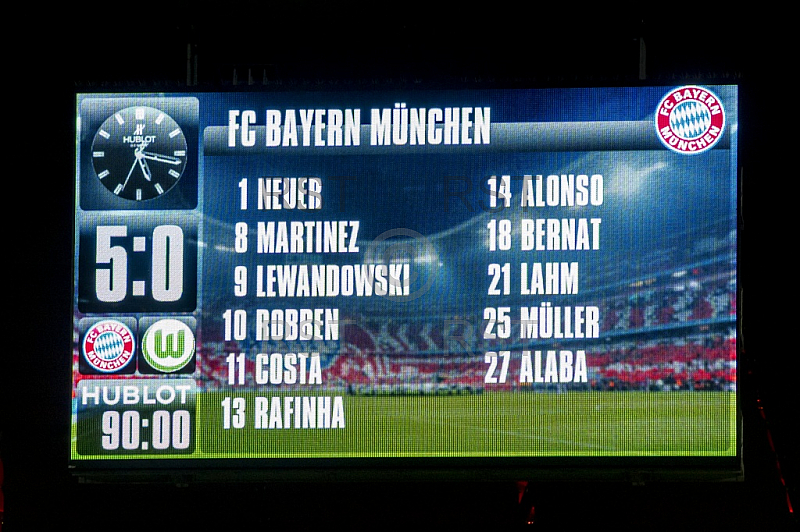 GER, 1.FBL,  FC Bayern Muenchen vs. VfL Wolfsburg