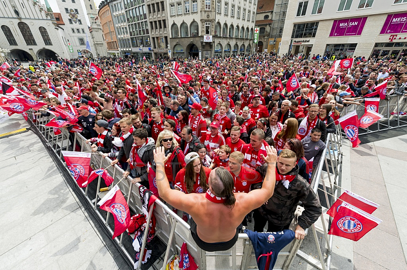 GER, FC Bayern Muenchen Meisterfeier auf dem Marienplatz