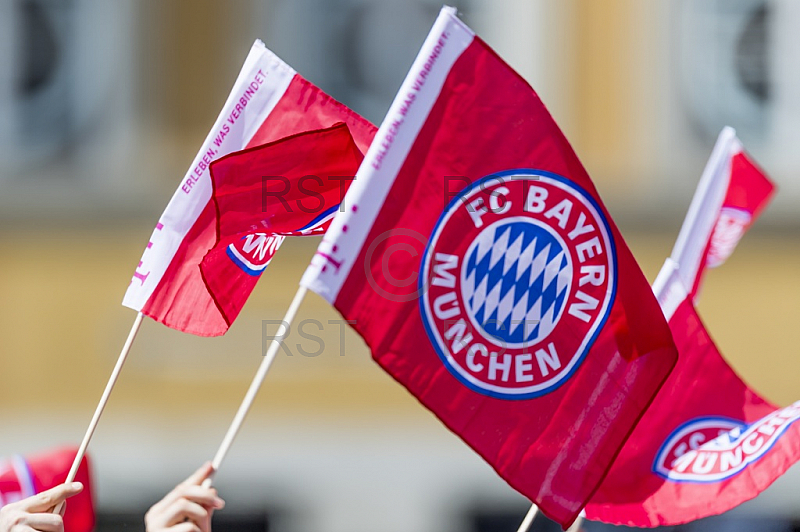 GER, 1.FBL,  FC Bayern Muenchen Mesterfeier auf dem Marienplatz