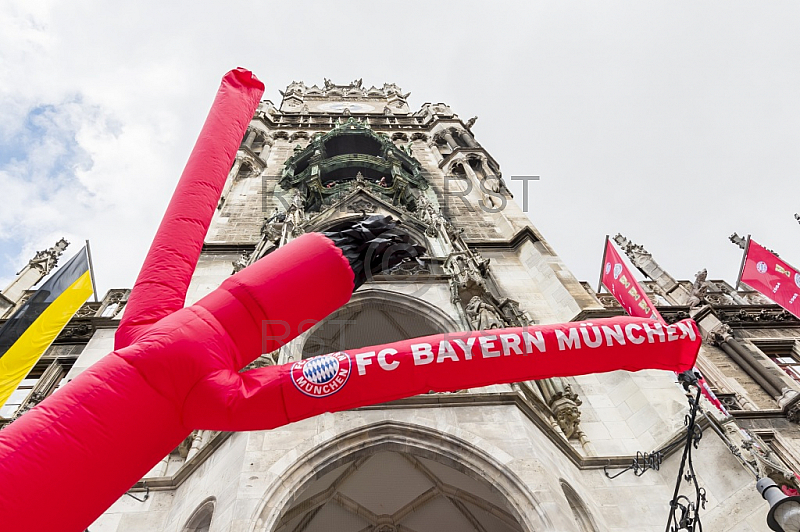 GER, 1.FBL,  FC Bayern Muenchen Mesterfeier auf dem Marienplatz