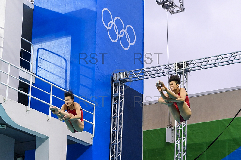 BRA, Olympia 2016 Rio, Finale Synchronspringen 3 meter Brett der Frauen 