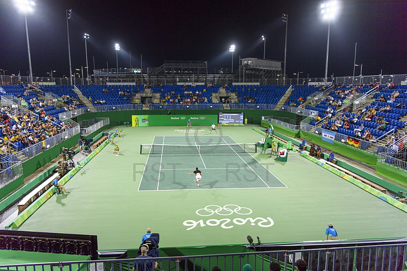 BRA, Olympia 2016 Rio, Tennis, Philipp Kohlschreiber (GER)  vs Guido Pella (ARG)