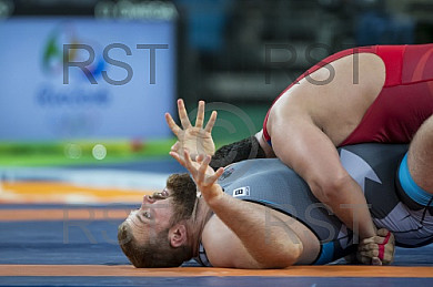 BRA, Olympia 2016 Rio, Kampfsport, Ringen 130kg , Bronze Medallien Kampf zwischen SHARIATI Sabah (AZE)  vs. POPP Eduard (GER) 