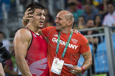 BRA, Olympia 2016 Rio, Kampfsport, Ringen 85kg , Bronze Medallien Kampf zwischen KUDLA Denis Maksymilian (GER)  vs. LORINCZ Viktor (HUN)