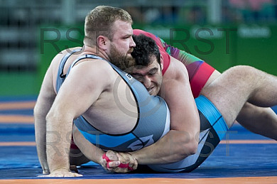 BRA, Olympia 2016 Rio, Kampfsport, Ringen 130kg , Bronze Medallien Kampf zwischen SHARIATI Sabah (AZE)  vs. POPP Eduard (GER) 