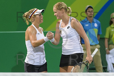 BRA, Olympia 2016 Rio, Tennis Doppel, D. Kasatkina (RUS) und S. Kuznetsova (RUS) vs. Anna-Lena Groenefeld  (GER) und Laura Siegemund (GER)